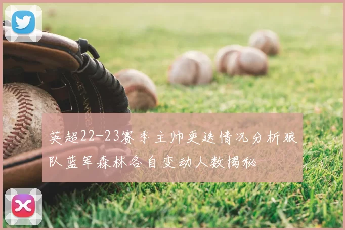 英超22-23赛季主帅更迭情况分析狼队蓝军森林各自变动人数揭秘
